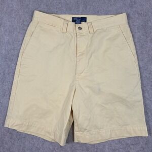 Polo Ralph Lauren Yellow Mens Khaki Chino Shorts Size 32 Vintage